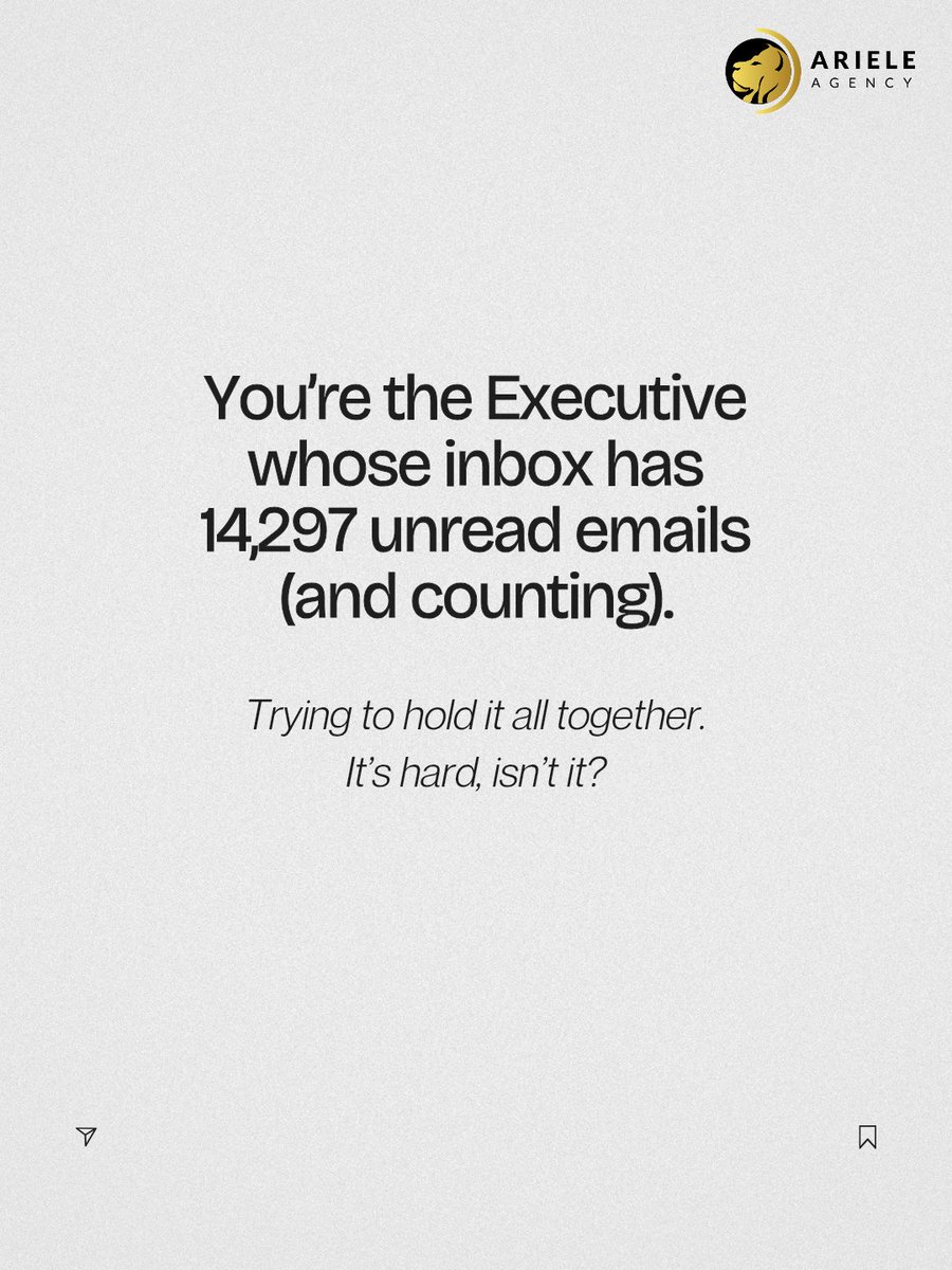 ArieleAgency's tweet image. We see you. We can handle it for you.
With experience and expertise, we’ll help you reach your goals.

📩 Reach us: admin@arieleagency.com
#arieleagency #ExecutiveSupport #ExecutiveAssistance