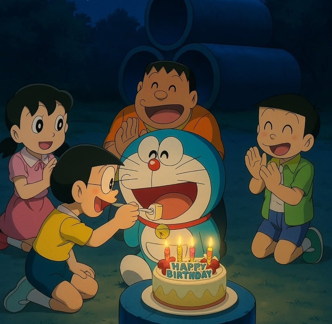 sreejamegafamil's tweet photo. Happy happy #HappyBirthdayDoramon #Doramon https://t.co/F06nUDapy6