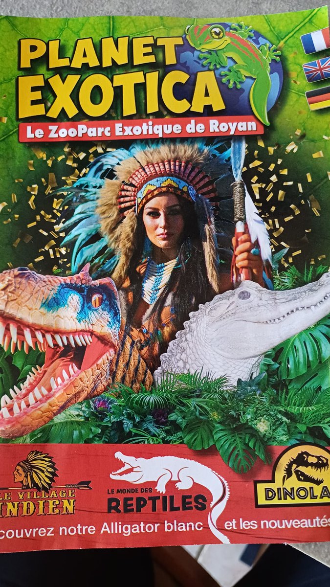 Pour ceux qui passeraient pr Royan en Charentes Maritime je conseille le parc Planète Exotica en trois parties, le serre aux reptiles superbe,  les jardins immenses par thème et Dinoland plus pour les enfants, formidable moment de détente...