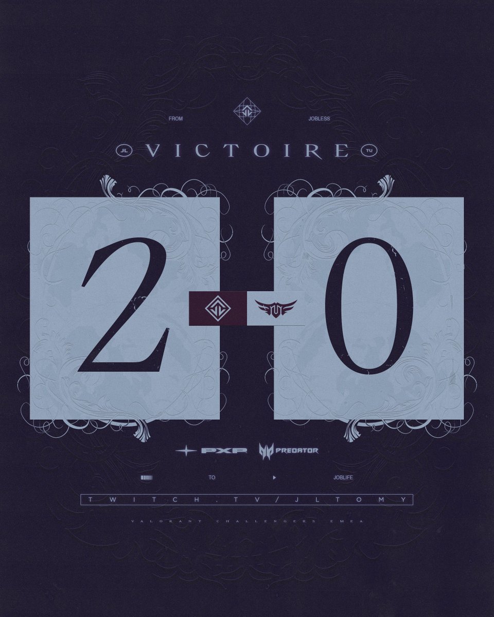 Et on souhaite une très bonne nuit à <a href="/TUEsportGG/">TU Esports</a> 👋

Plus qu’un match.. on y croit 👊

#JOBLIFE