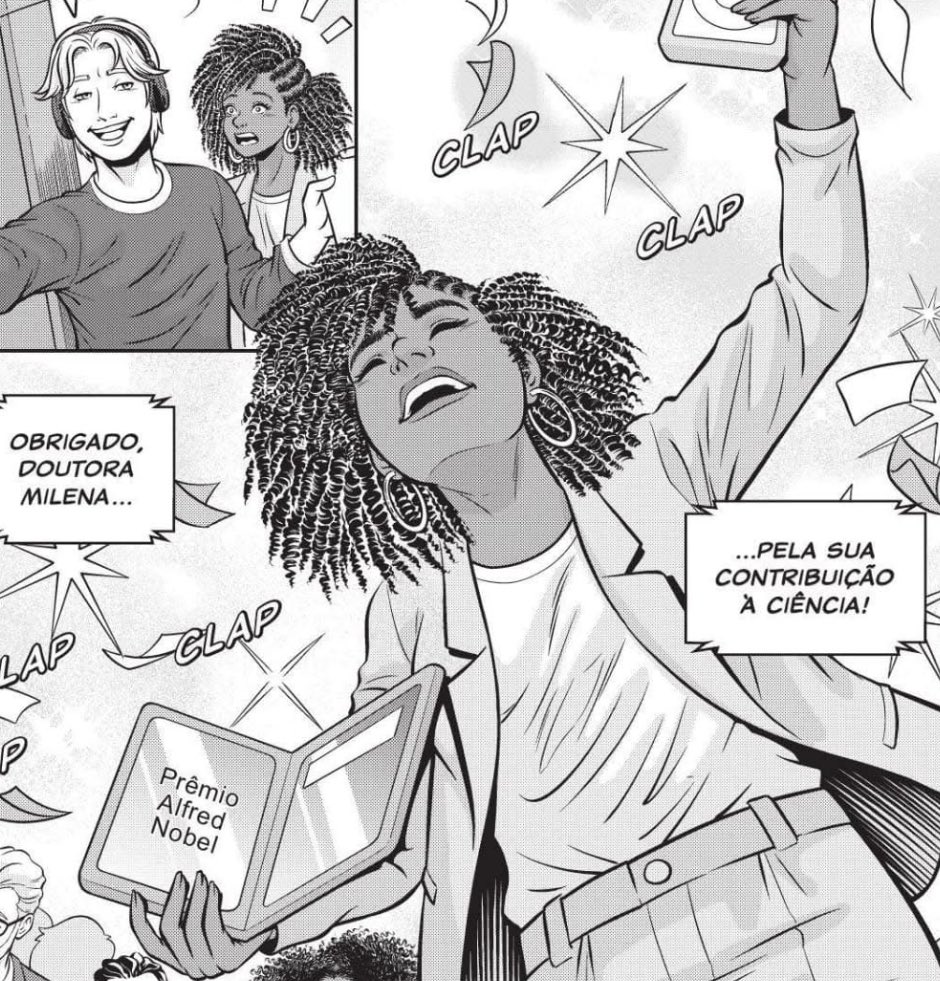 Off topic: a milena facilmente dominaria o mundo sem nem precisar que seus poderes fossem expandidos através de uma máscara.