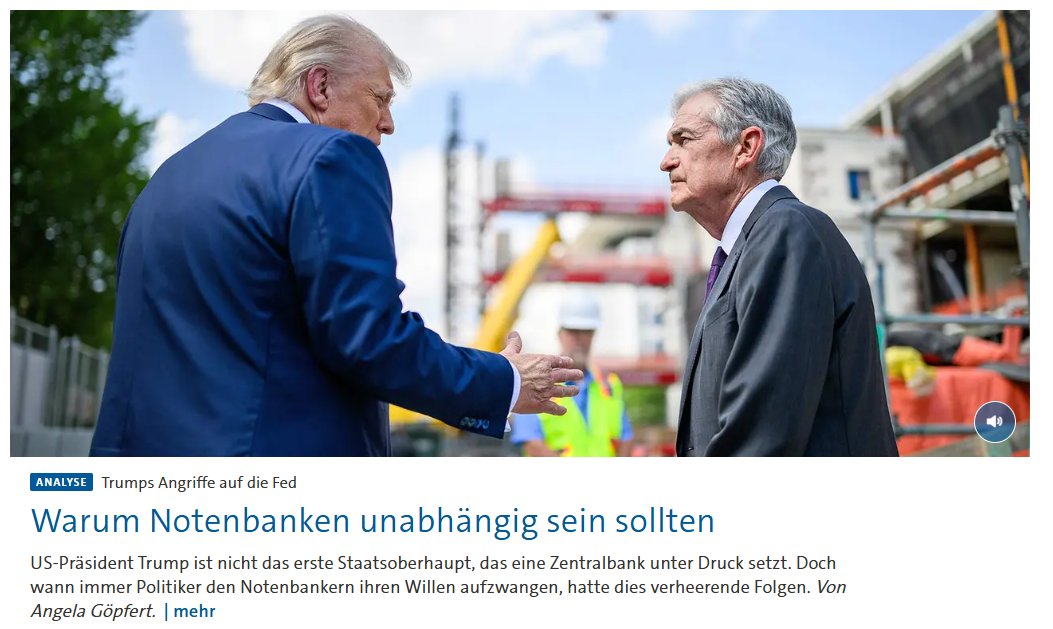 Ich habe das Gefühl, dass man sich diesen Artikel abspeichern sollte. Den wird man bald gut gebrauchen können...