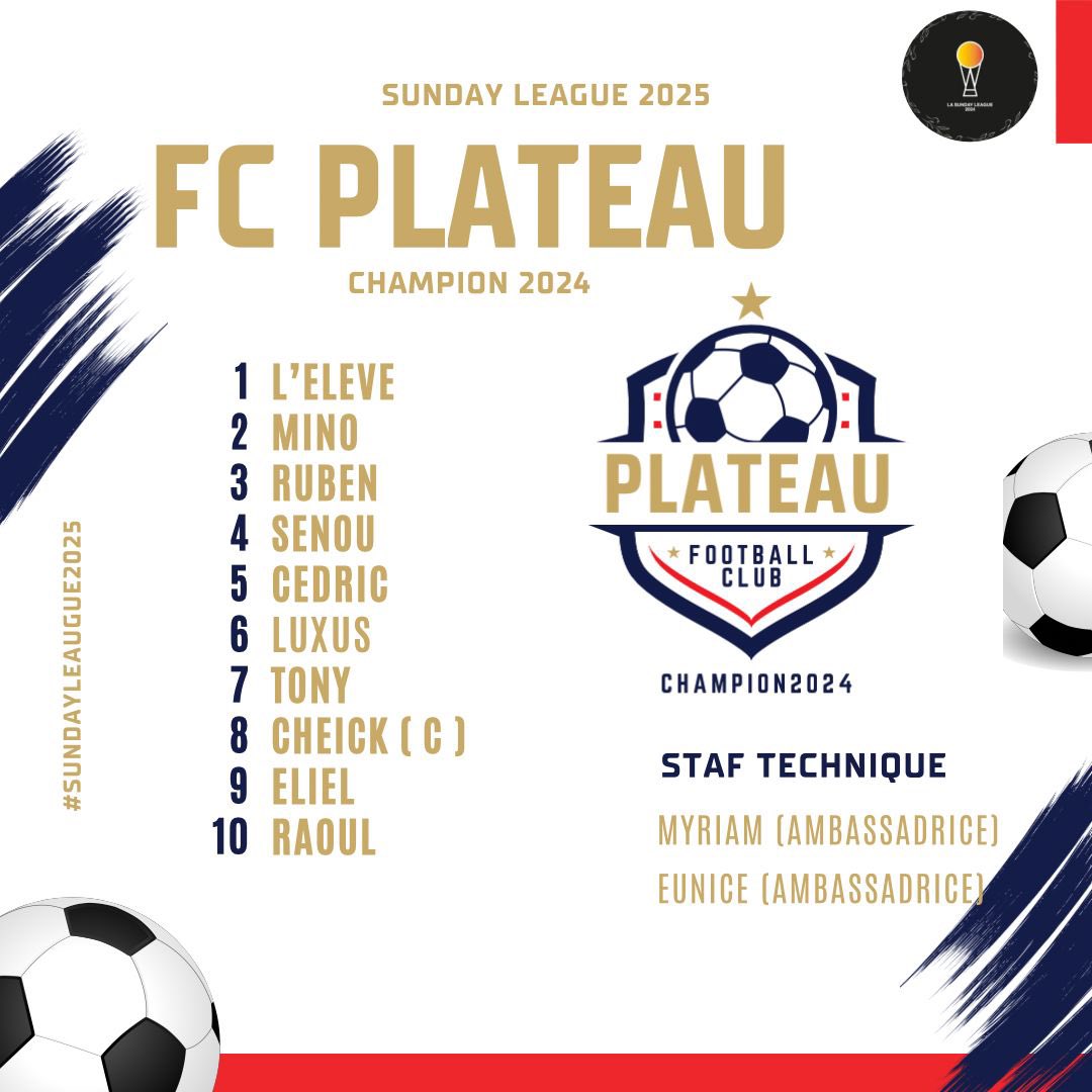 FC Plateau 👔⚽️ champion SL 2024🔥🔥🔥🔥 tweet media