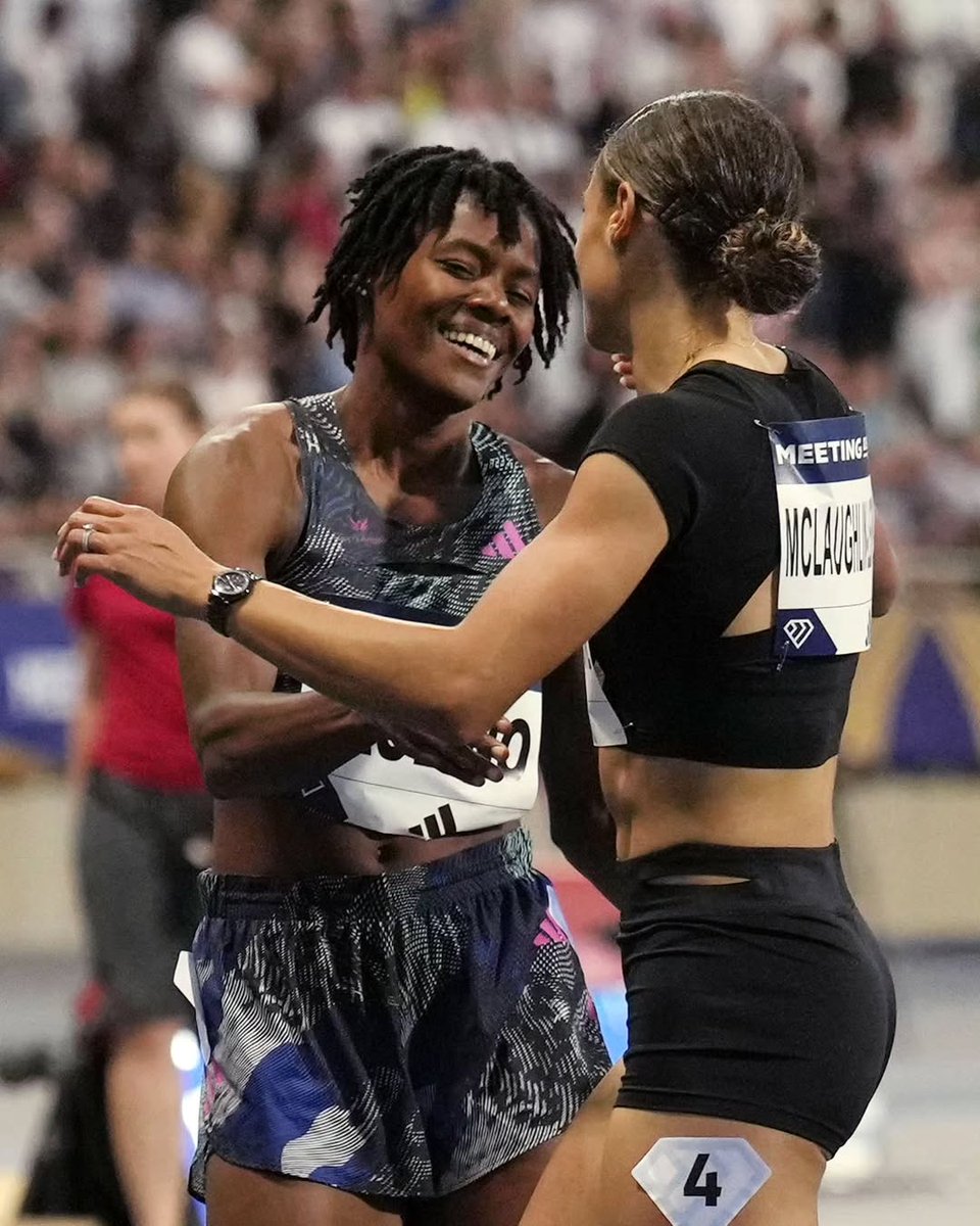 2 years ago, Marileidy Paulino gave Sydney McLaughlin-Levrone a sound beating in Paris. This year, Sydney passes up a sure hurdles Gold to challenge herself again in the flat against Paulino &amp; Naser. Medaling is not even guaranteed.

Be like Sydney: dare to embrace the unknown💪