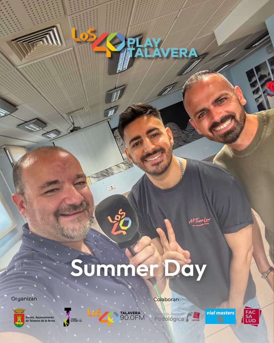 🎥 ¡ <a href="/summerdaymusic/">Summer Day</a> llega al EP3 de #LOS40PlayTalavera!
Hablan de su historia, su pasión por la música y su nuevo single “Quiero ser” 🎶

👉 Ya disponible en YouTube de LOS40CLM.
Con <a href="/Los40/">LOS40</a> y el apoyo de <a href="/TalaveraAyto/">Ayto Talavera</a> 💚

#TalentoLocal #LOS40Talavera