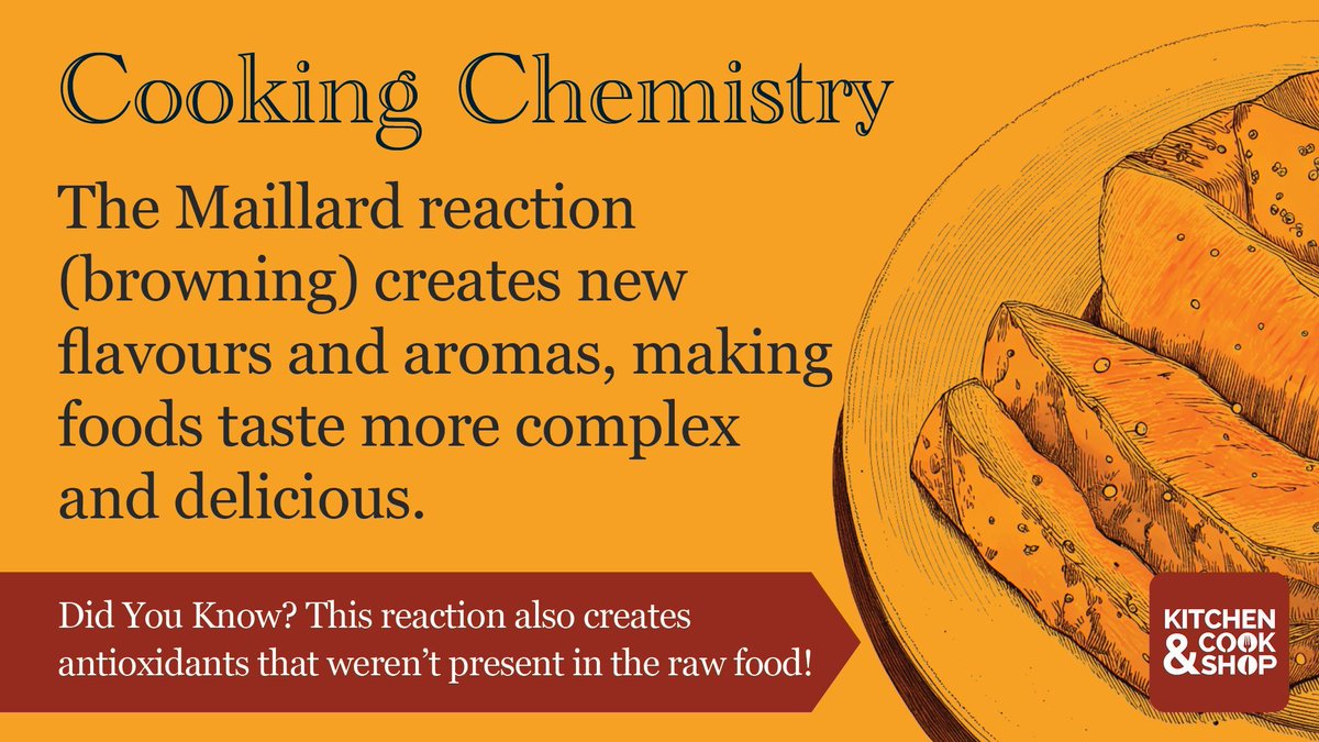 The science behind browning food is FASCINATING 🧪
This reaction creates flavors that didn't exist before cooking
Mind = blown or is that just me? 🤯 
#cookingscience #flavor #foodfacts