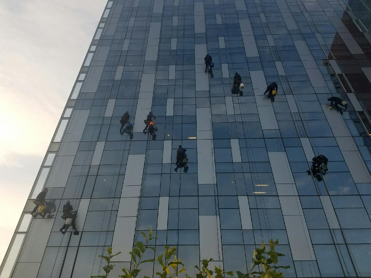 CWC_Company's tweet image. September 3rd is Skyscraper Day, and where you have skyscrapers, you have high-rise professionals painting, cleaning, and doing repairs.