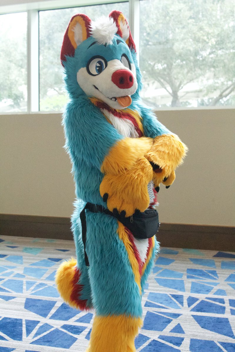 Spent roughly 50 hours in suit (including headless breaks) across 4 days at #Megaplex2025, while racking up 115,977 steps and 48.6 miles walked (78.2 km).

Got a good workout in and got to be floofy with my friends, so I’d call that a win-win!😊 #Megaplex
📸: <a href="/StellahFish/">Stellah | Fish 🐟</a>