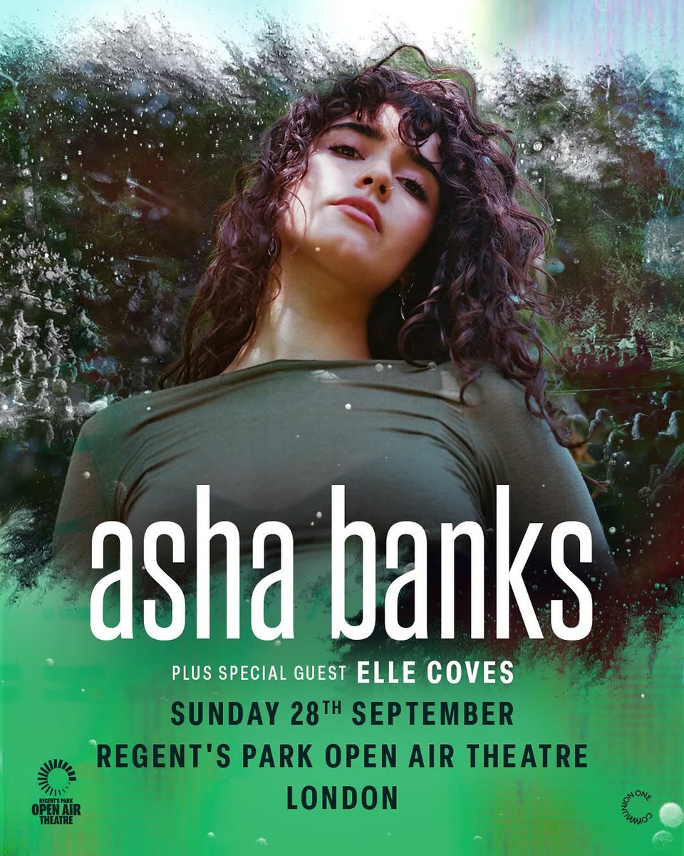 Elle Coves will be supporting Asha Banks at her headline show at Regent’s Park Open Air Theatre on September 28th (September 3, 2025). 

#MyFaultLondon #AshaBanks