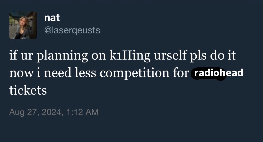 laserqeusts's tweet image. radiohead tour… here we go again