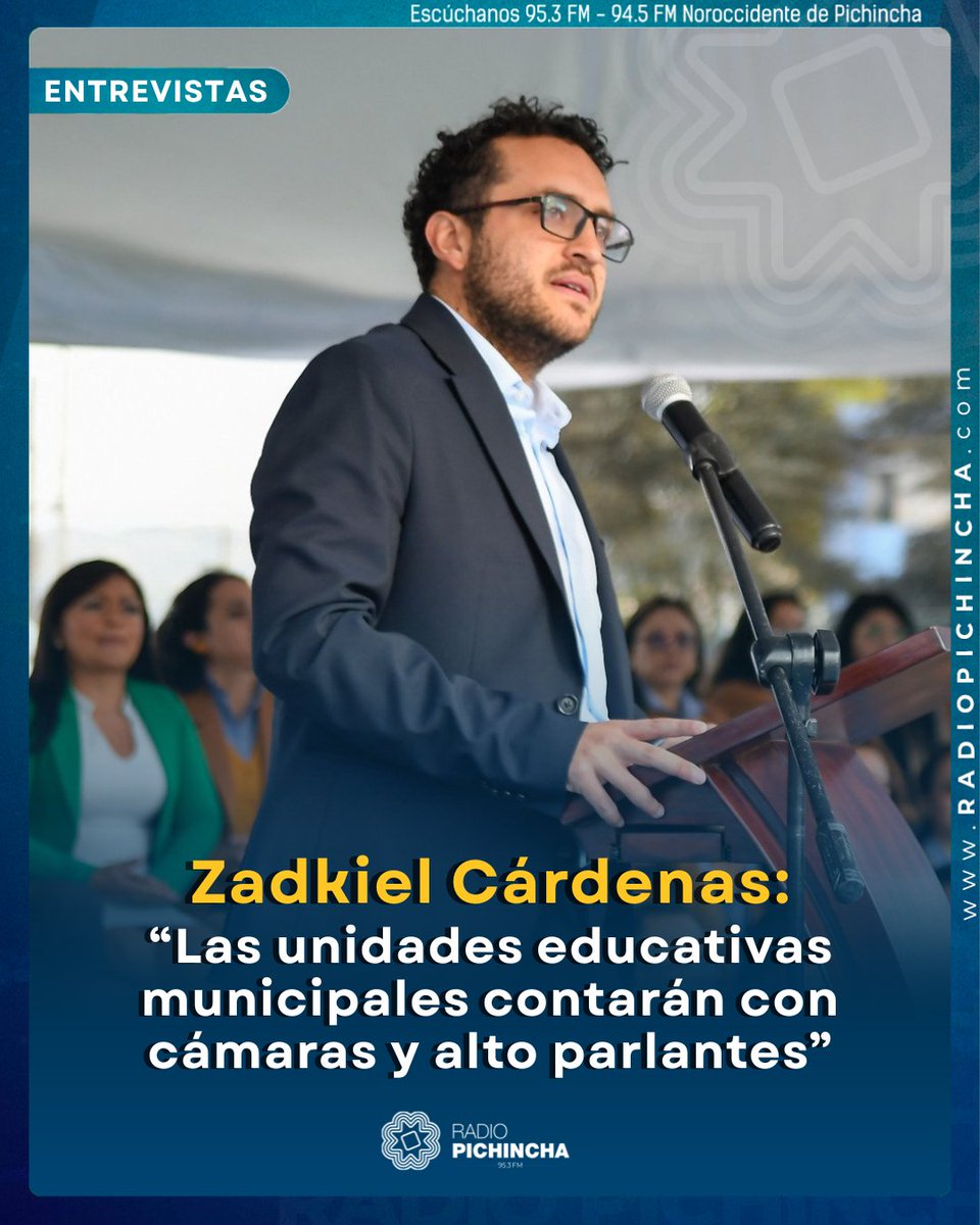📻#Entrevistas | Zadkiel Cárdenas, Secretario de Educación del Municipio de Quito, difundió los avances en temas de seguridad para este nuevo año lectivo.
#LaRadioDeLasNoticias 
Los detalles⤵️
radiopichincha.com/zadkiel-carden…