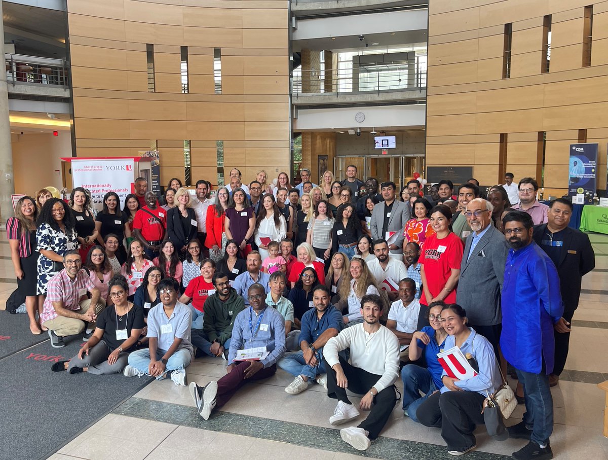 Today is the first day of Fall Term! Lets extend a big welcome to new <a href="/YorkULAPS/">Faculty of Liberal Arts & Professional Studies</a> Internationally Educated Professionals Foundation Program students starting at #YorkU. We look forward to working with you &amp; helping you find success in Canada! Thank you our funder <a href="/CitImmCanada/">IRCC</a>