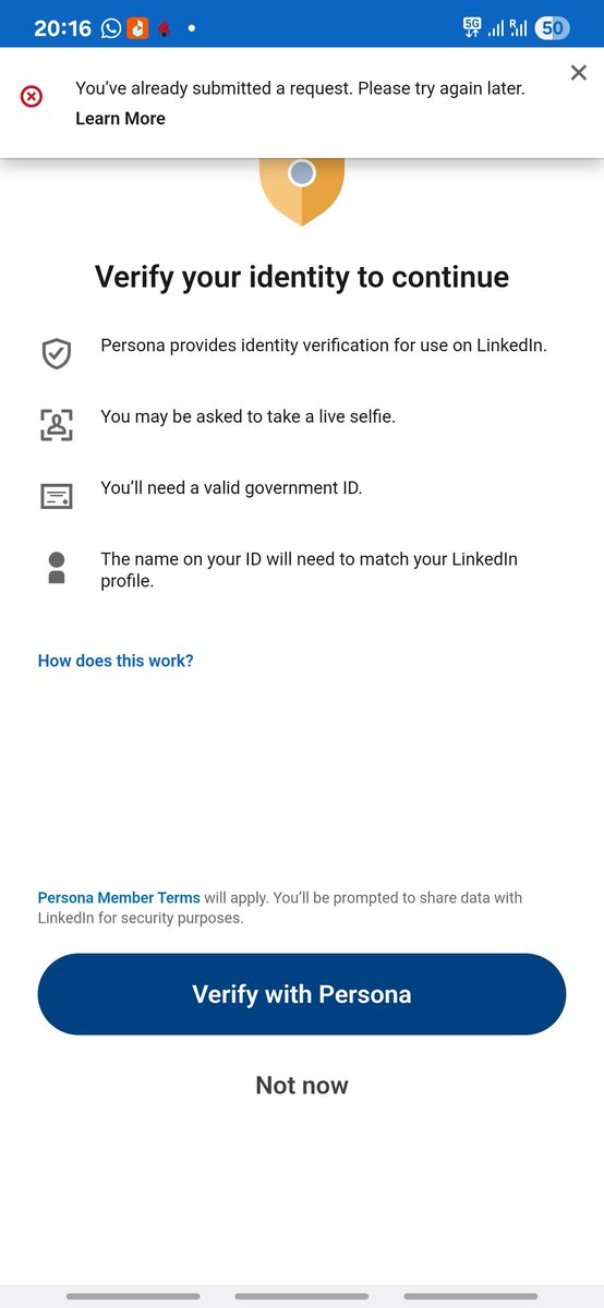 JYashwinkumar's tweet photo. Hi @LinkedInHelp 
Please help me to recover my account immediately. I'm facing lot of inconvenience because of this.
Please reply to me promptly. 
@LinkedInHelp https://t.co/nShp4sEGZe