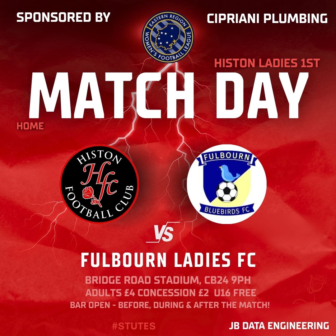 GAME ON...need your Wednesday night football fix...your game off?

Get down to Bridge Road...Game on #HistonLadies