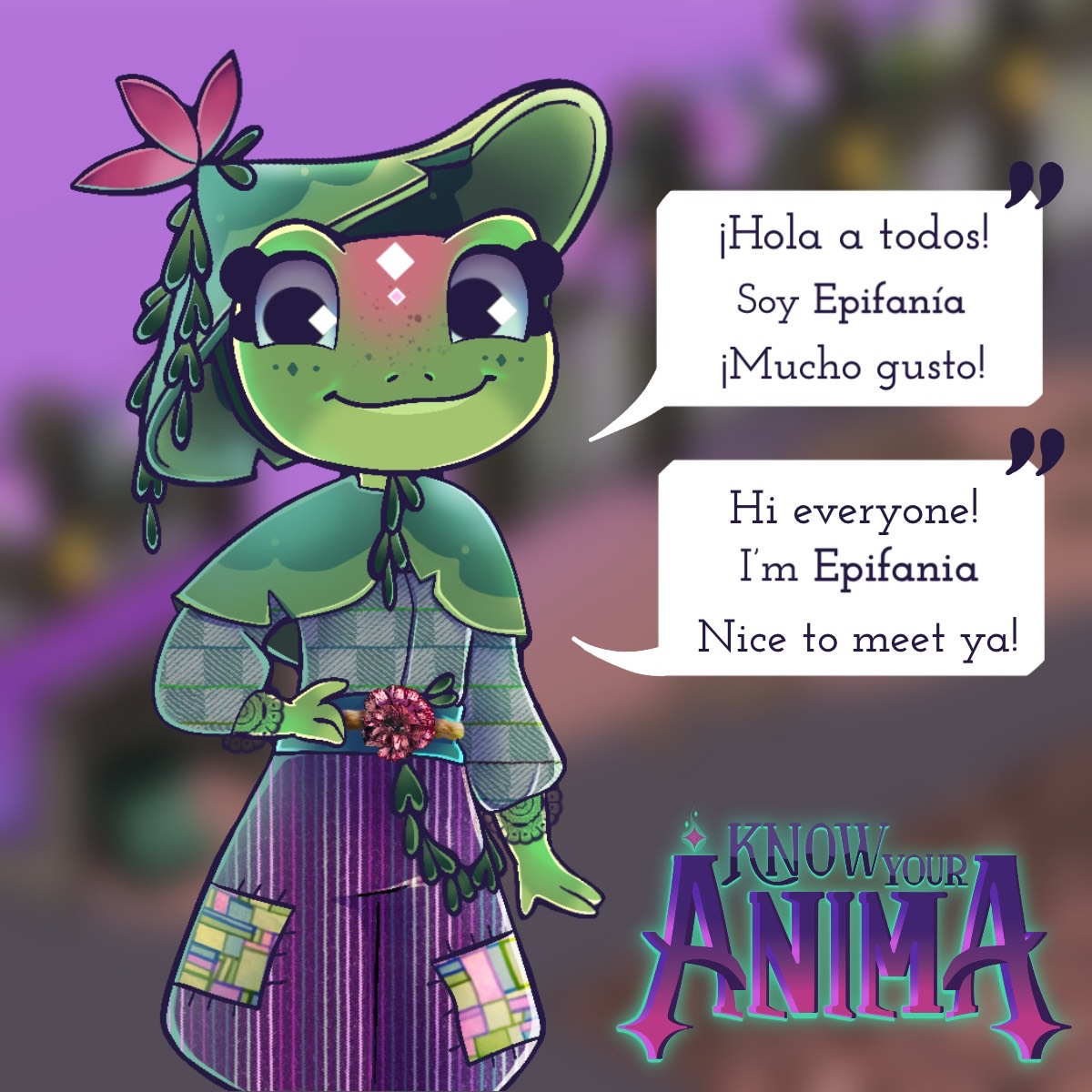 jadsa_games's tweet photo. 🌟 Meet Epifanía (Epi), the friendly frog and your host in Know Your Anima!
.
#IndieDev #GameDev #IndieGame #MadeWithUnity #CozyGames #CharacterReveal https://t.co/f5pUvo8u6T