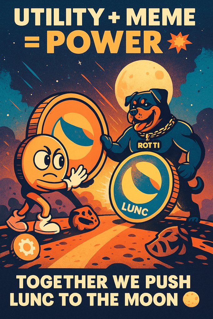 .
Utility tokens and pure #meme tokens may look different… but together, they push #LUNC forward. 🚀
One builds services, the other builds value through community and burns.
Different paths, same destination: a stronger #LunaClassic ecosystem. 🌕

#FUN #Grdx #Crypto #Terra #BNB