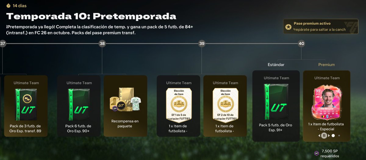 Cuantos Puntos XP separan del Sobre 5 x 84+ para FC26 a solo 14 Días del Inicio? 🤔