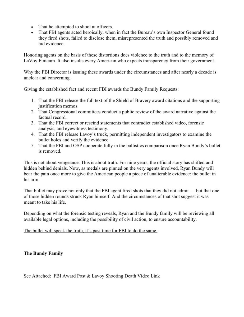 Ammon Bundy tweet media