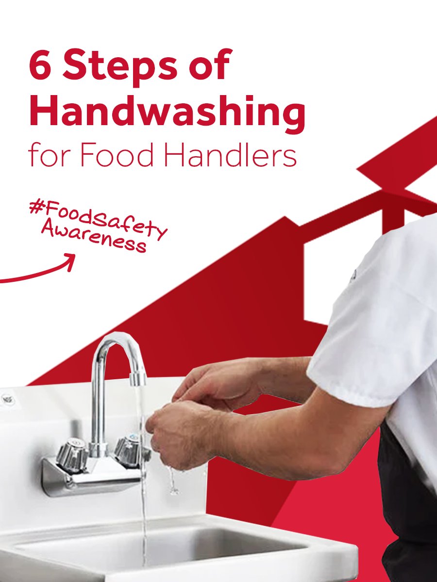 It only takes 20 seconds to make a big difference. ⏱️ Follow the 6  handwashing steps and keep your kitchen safe! https://t.co/eqpoCzQqvi # Handwashing #FoodSafetyMonth #CommercialKitchen #PartsTownTips, image size:900x1200
