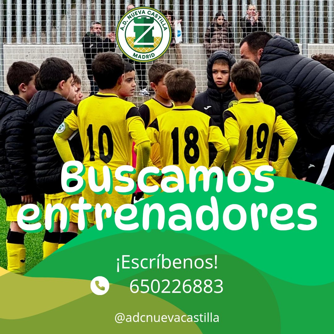 Forma parte de nuestro proyecto 💪🏼⚽

#ADNuevaCastilla💚💛