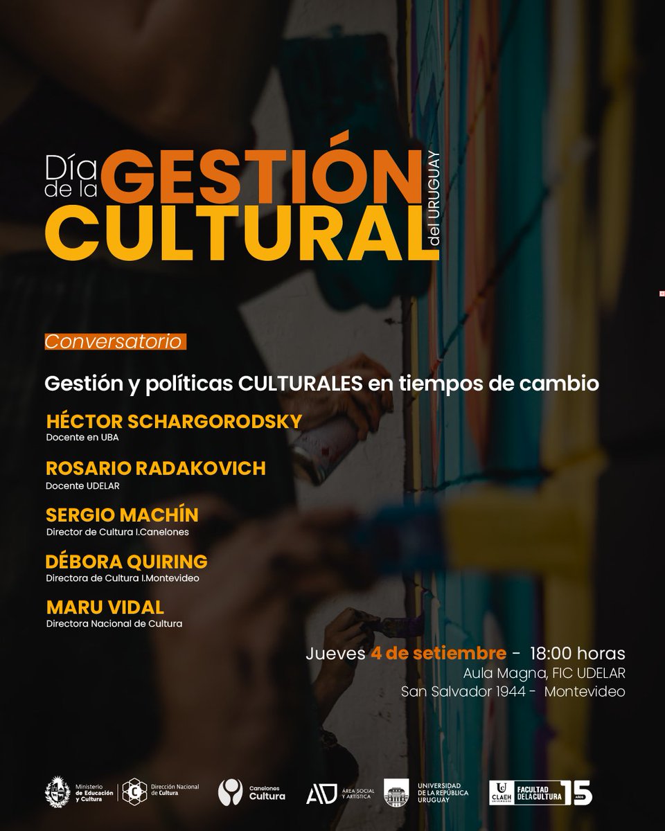 El 4 de setiembre se consagró como el Día Nacional de la Gestión Cultural.
No es solo memoria: es acción, derechos, dignidad y compromiso con lo que nos une y nos define.

#DíaDelGestorCultural #CanelonesAvanzaConCultura
