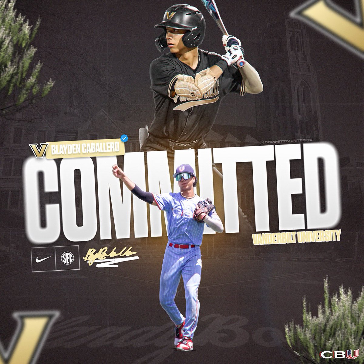 ๐บ๐ธCBU๐บ๐ธ (@cbu_fl) on Twitter photo ๐จCOMMITMENT ALERT ๐จ
Huge congrats CBU 2027 INF Blayden Caballero on his commitment to national powerhouse VANDERBILT UNIVERSITY! Welcome to REDHATNATION Blayden! @vandyboys <a href="/BlaydenCab24477/">Blayden_25</a> ! #SECBASEBALL ๐จCOMMITMENT ALERT ๐จ
Huge congrats CBU 2027 INF Blayden Caballero on his commitment to national powerhouse VANDERBILT UNIVERSITY! Welcome to REDHATNATION Blayden! @vandyboys <a href="/BlaydenCab24477/">Blayden_25</a> ! #SECBASEBALL