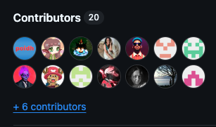 poidh has hit 2⃣0⃣ GitHub contributors