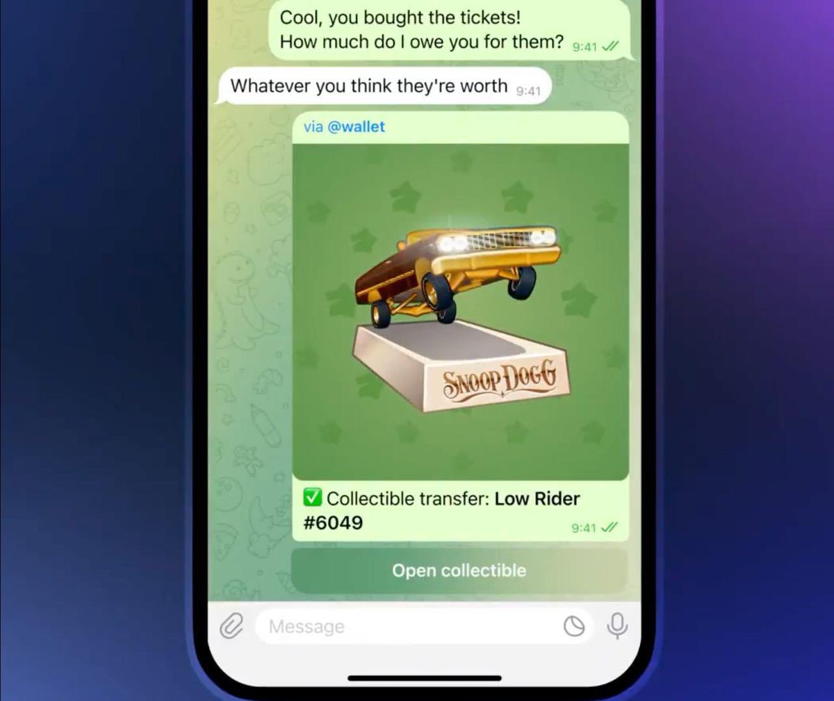 ✈️ @telegram Is Mounting a Comeback as Premier Crypto Eco to Cook On 💳  @tonwallet_tg just enabled sending crypto & NFTs in Telegram DMs. Tap 📎,  then Wallet icon. Choose token, enter