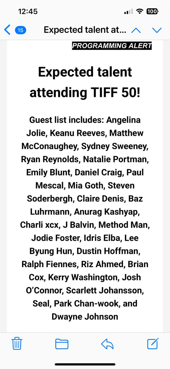 Today @TIFF_net released these names of the film talent attending the 50 edition. Go to King St for the red carpet.