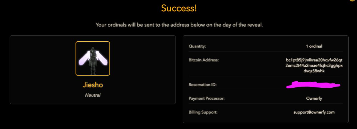 I just reserved my Hexe! 🎉 ✊

The <a href="/BattleForHada/">Battle for Hada</a> team and <a href="/trio_xyz/">Trio</a> have been working together for months on this. It all starts with todays presale. It's really cool as it has credit card support, we need more experimentation like this in Ordinals.

Only 3,000 Hexes to mint,
