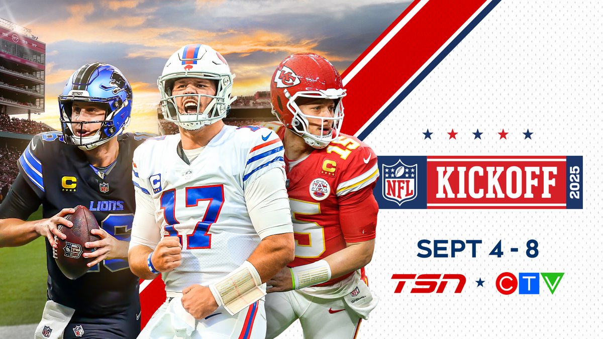 TSN PR (@tsn_pr) on Twitter photo The <a href="/NFL/">NFL</a> is back on <a href="/TSN_Sports/">TSN</a> and <a href="/CTV/">CTV</a>! 🏈💥
The networks team up to deliver comprehensive coverage of the 2025 season, kicking off with the Super Bowl champion <a href="/Eagles/">Philadelphia Eagles</a> 🆚 <a href="/dallascowboys/">Dallas Cowboys</a> tomorrow night.
Full details here ➡️bellmedia.ca/the-lede/press… The <a href="/NFL/">NFL</a> is back on <a href="/TSN_Sports/">TSN</a> and <a href="/CTV/">CTV</a>! 🏈💥
The networks team up to deliver comprehensive coverage of the 2025 season, kicking off with the Super Bowl champion <a href="/Eagles/">Philadelphia Eagles</a> 🆚 <a href="/dallascowboys/">Dallas Cowboys</a> tomorrow night.
Full details here ➡️bellmedia.ca/the-lede/press…