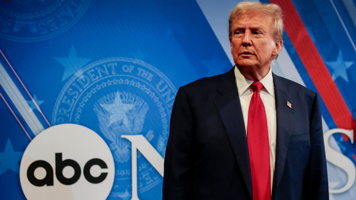 🚨BREAKING: President Trump just ended ABC’s whole company saying he should sue for more.

Does Trump have your full support on this? 

YES or NO?

IF you support him, Give me a THUMBS-UP👍!
