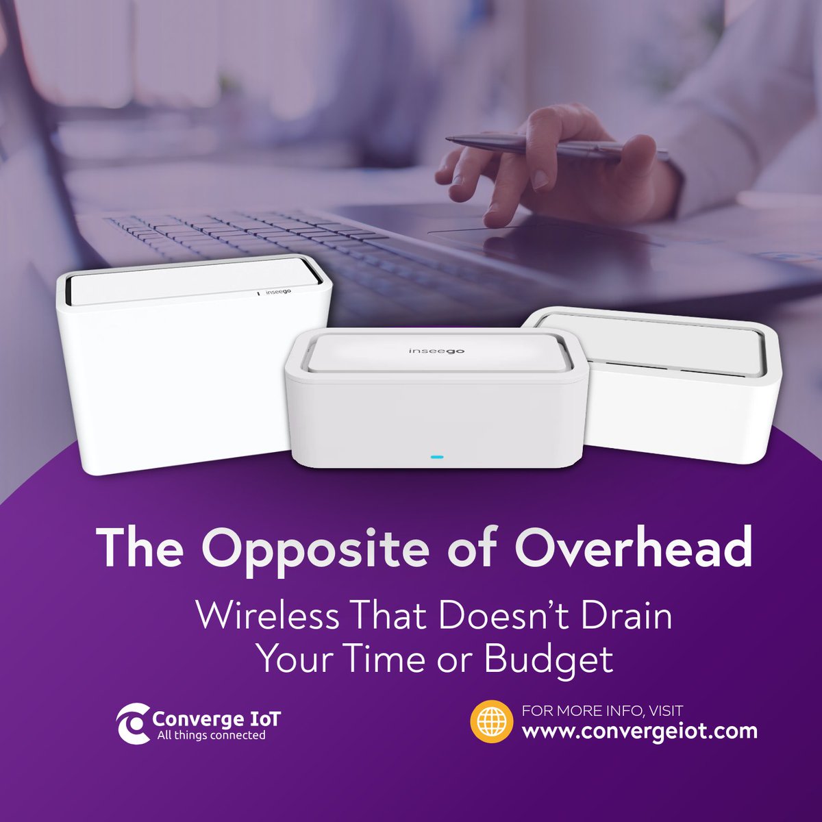 ConvergeIoT's tweet image. Why dig, trench, and wait weeks for a connection?
With fixed wireless from Converge IoT, you get enterprise-grade internet without construction crews or delays.
Plug it in. Power it up. Done.
#FixedWireless #FastDeployments #SmartConnectivity #ConvergeIoT