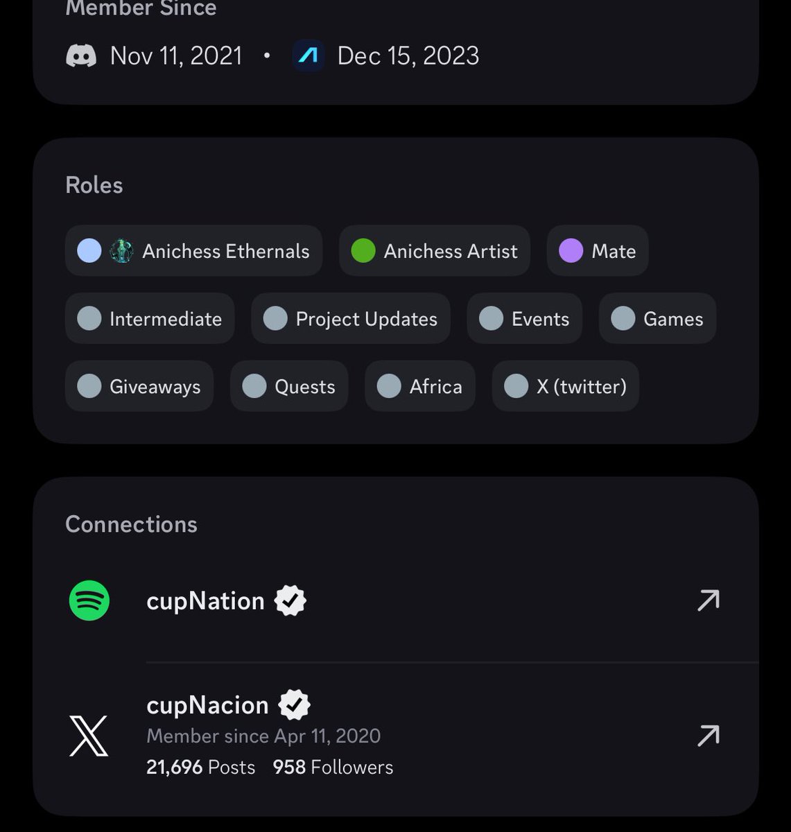 …slept and woke up as an Ethernals holder
I bless the day Anichess crossed my path with <a href="/TQ_Games/">👑 TQ 🦇🔊</a> 
It feels so great.
Some dreams never die!
You can achieve yours too
Believe, Pray, Play <a href="/AnichessGame/">Anichess</a> 
Join <a href="/SAUCESQUADGG/">SAUCE SQUAD</a> tournaments 

POWER TO THE GAMERS 
 🔥