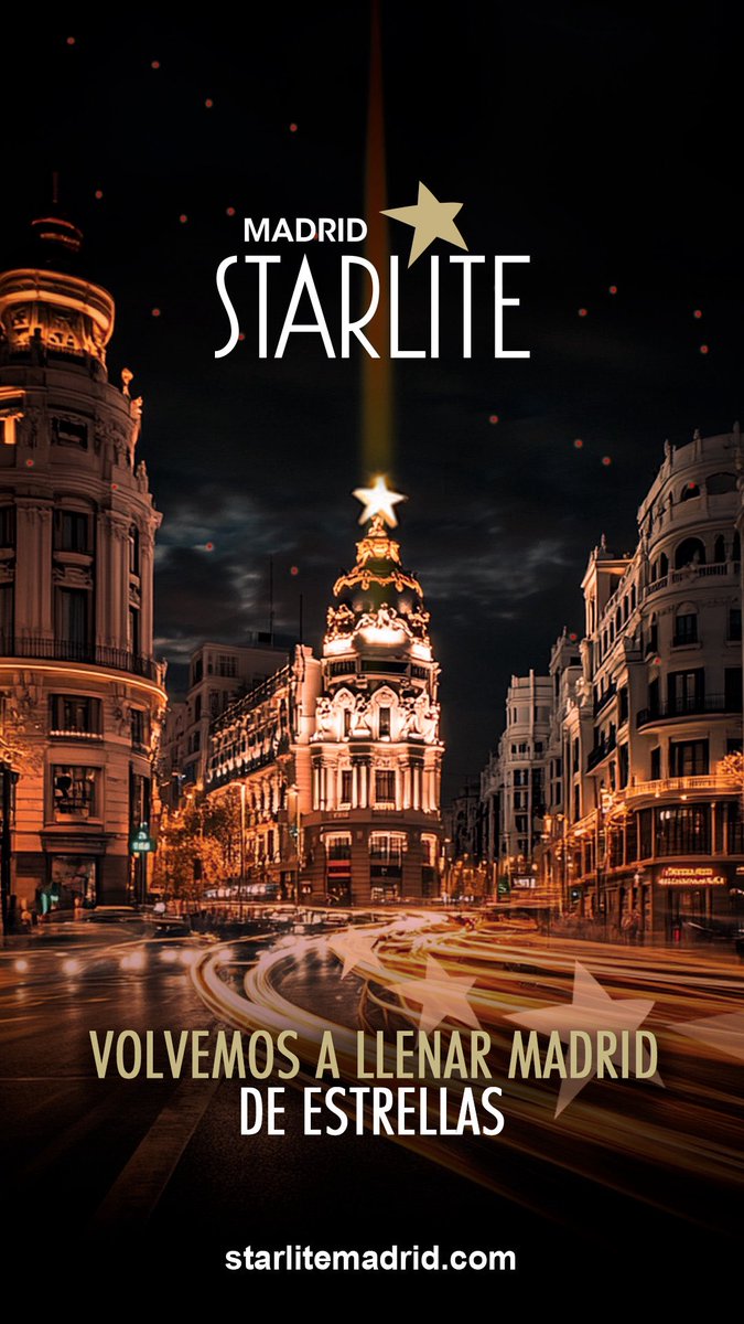 StarliteFest's tweet image. ✨ VOLVEMOS A LLENAR MADRID DE ESTRELLAS ✨

🌟 Occident presenta Starlite Madrid 🌟
Este diciembre, el evento regresa a la capital con una experiencia única de ocio.

🎤 ¡Primera confirmación hoy!

En Starlite Madrid vivirás:
🎶 Conciertos de grandes artistas nacionales e…