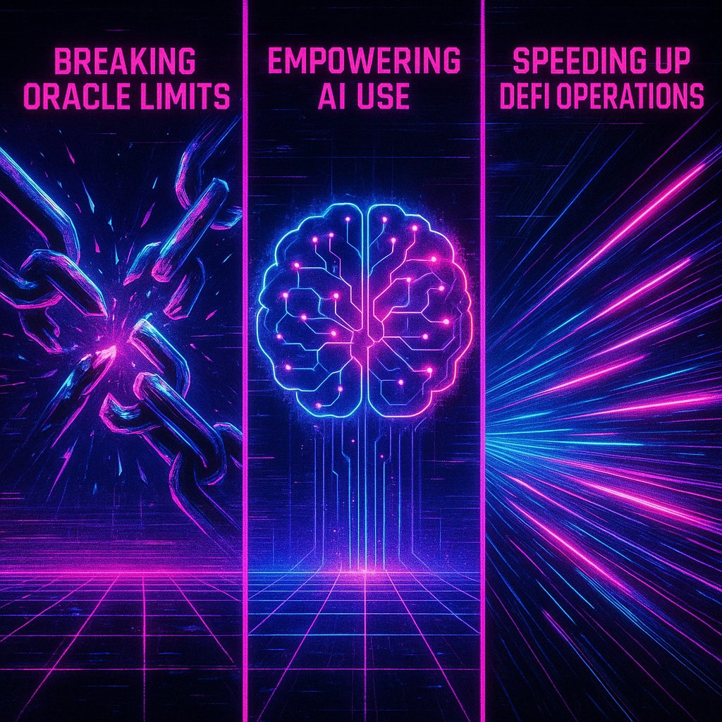 Bullet list: Why we built Warden:
•Break oracle limits
•Empower AI use
•Speed up DeFi ops. <a href="/wardenprotocol/">Warden</a>