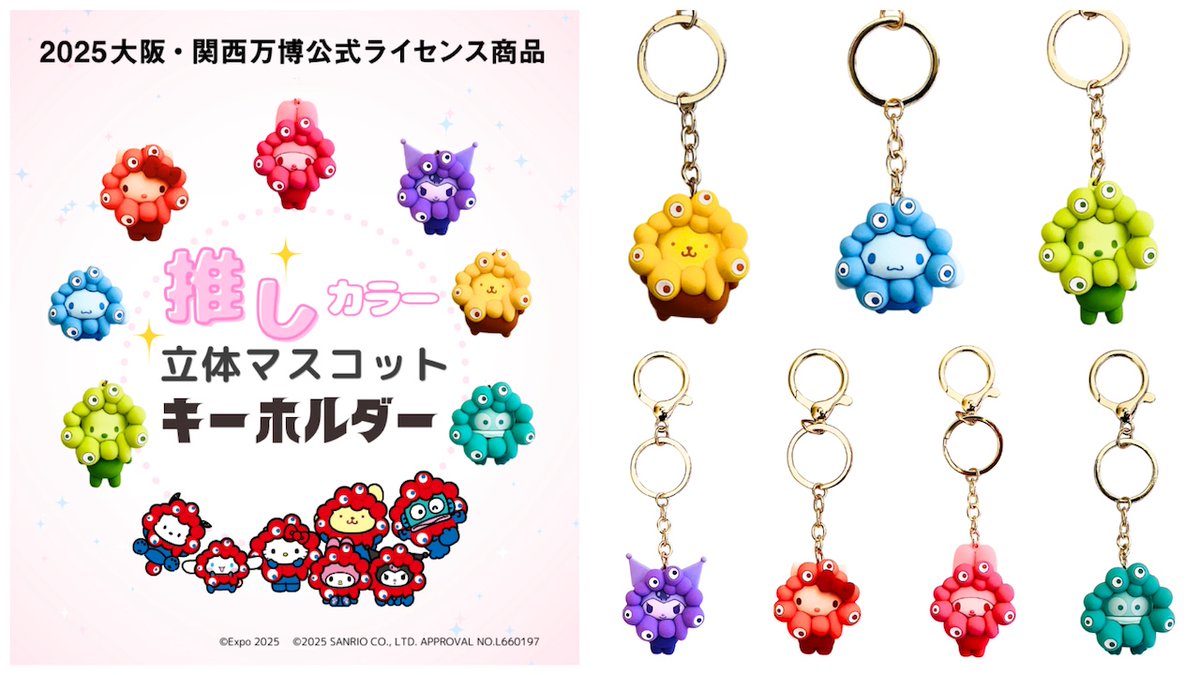 大阪・関西万博グッズ＆お土産情報／ ミャクミャク×サンリオコラボ