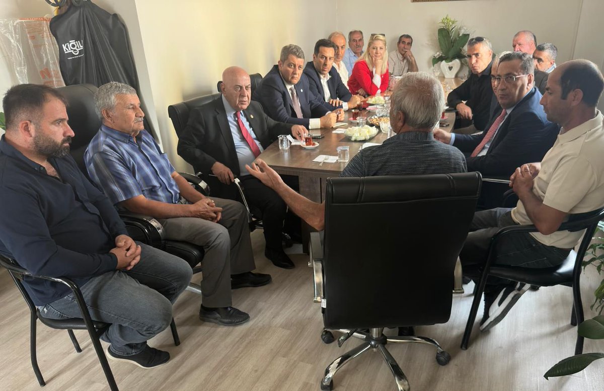 Genel Başkan Yardımcımız ve İstanbul Milletvekilimiz Ersin Beyaz, İstanbul Milletvekilimiz Cihan Paçacı, Genel İdare Kurulu Üyemiz Orkun Kanber ve İl Başkanımız Ümit Özker ile birlikte; Erzincan’ın bereketli topraklarındaki sorunları dinlemek üzere ikinci durağımız Ziraat Odası