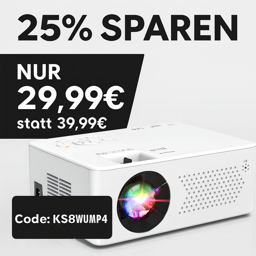 dealify_cc's tweet photo. 🔥 Mini Bluetooth Beamer für iOS, Android, Windows inkl. Fernbedienung #amazondeals #sparen
❌25% sparen - NUR 29,99€ statt 39,99€❌
Code: KS8WUMP4
➡️ https://t.co/53STTCj0Mg https://t.co/TB466QgKOB