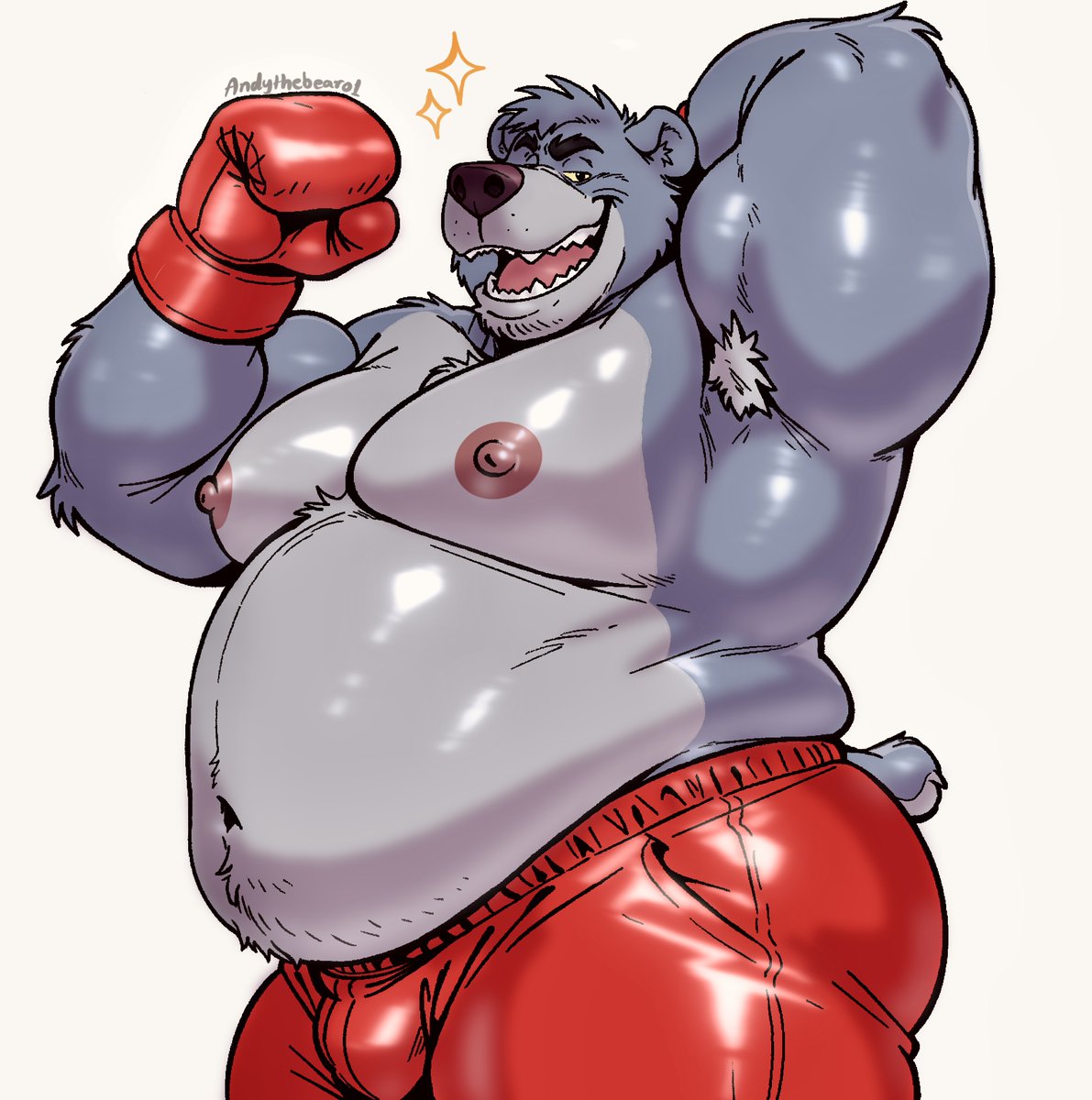GUYS HELP! 
I can’t stop myself from drawing more box art!🫣
Anyways this time we got papa Baloo in the ring!!!
Who dares to challange Him!!??🥊🐻