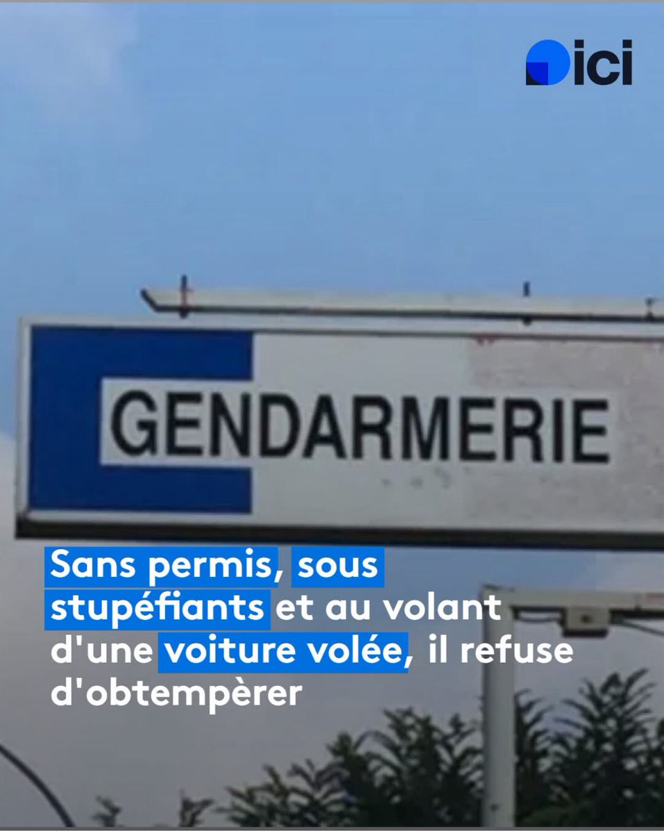 Sans permis, sous stupéfiants, armé, au volant d’une voiture volée, connu des services de police… la liste est effrayante!!!
Cet assassin en puissance a heureusement été interpelé après 1 refus d’obtempérer par les gendarmes et la police municipale de Romans que je félicite!