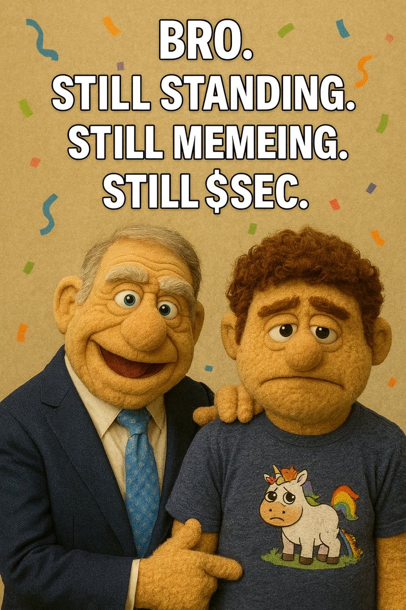 Most meme coins vanish in weeks.
$SEC? We're still here after 279 days.
No rugs, just resilience 🫡
Proof that good memes age like fine wine 🍷🐸
#PaulSavesCrypto