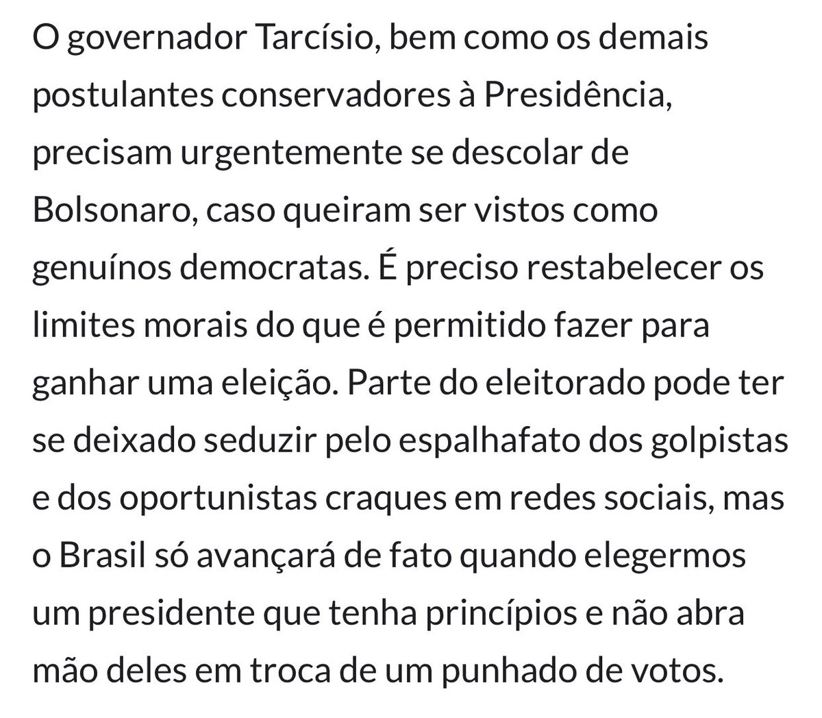 Trecho do editorial do Estadão de hoje.
Corre aqui um pouquinho <a href="/tarcisiogdf/">Tarcísio Gomes de Freitas</a>