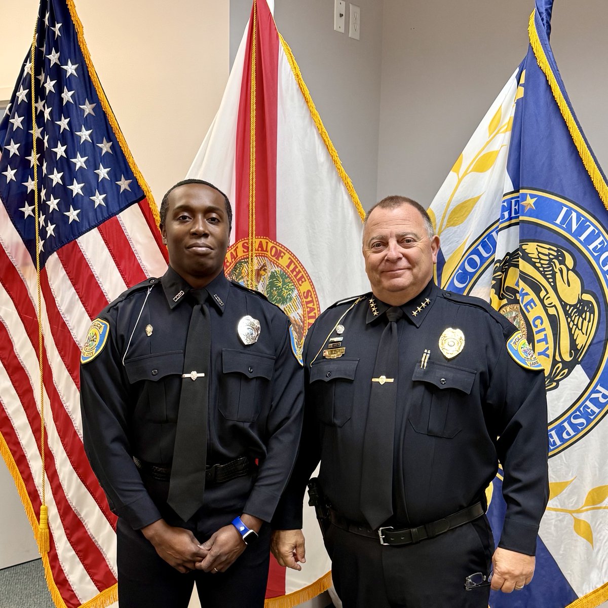 Please join us in welcoming our newest member Officer D. Davis. #LcFlaPd #LcFla