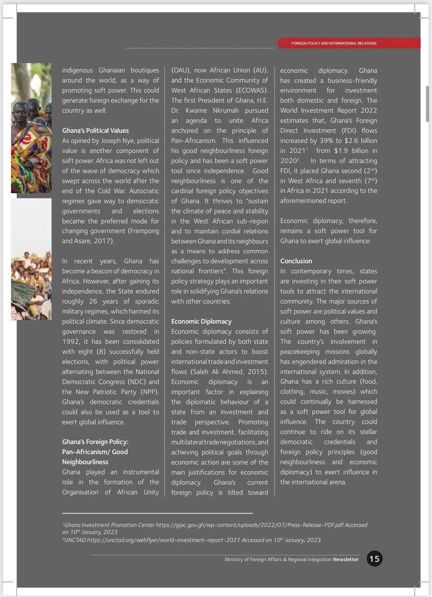 ydghana's tweet image. Congratulations to Emmanuel Amoah-Darkwah (@EmmanuelAm16458), #YDG Alumnus of Cohort I, for being featured in the Ministry of Foreign Affairs, Ghana&apos;s publication on Key Performance Indicators for Heads of Missions.

We celebrate the impact our #YoungDiplomats continue to exert…