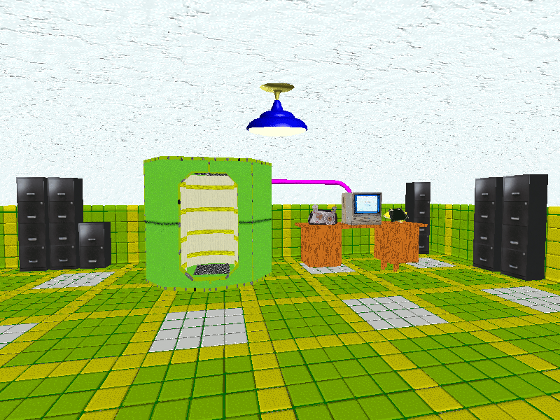 Kirb0___'s tweet image. What an interesting looking machine!

I wonder what it does... 🤔

#BaldisBasics