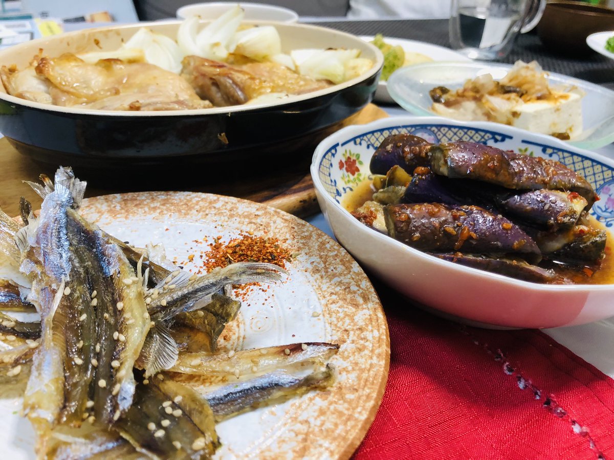 今日の晩酌
みりん漬け、茄子焼き浸し、チキンソテー、冷奴、サラダなど

今日も一日お疲れ様でした
かんぱーい🍺