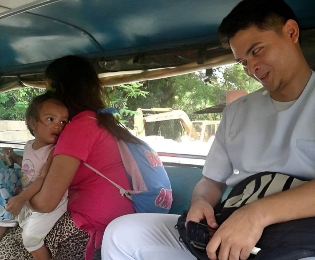 Me in the public transport