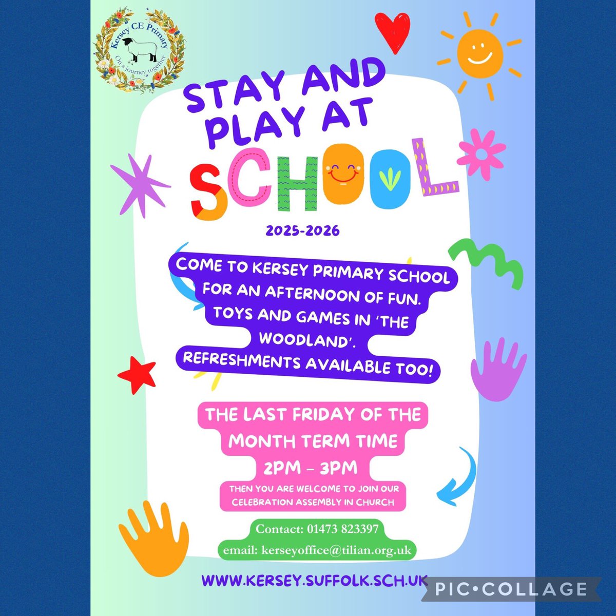 Starting Friday 26th September. #kerseyschool #suffolkschool #stayandplay #play #toddlers #playtime #makingfriends
