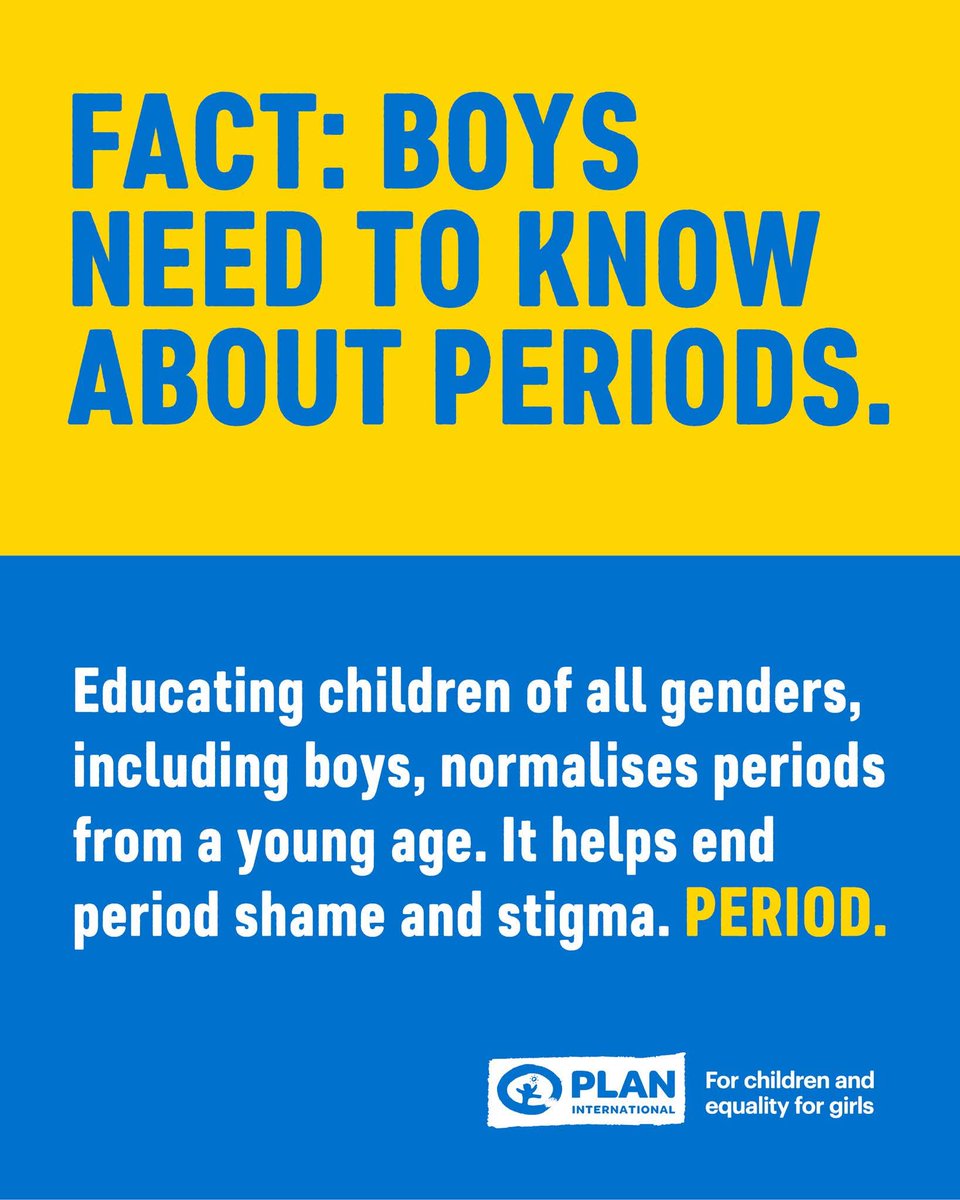 Let's break the silence around periods!!

By educating children of all genders, including boys, about menstruation from a young age, we can help end period shame and stigma.